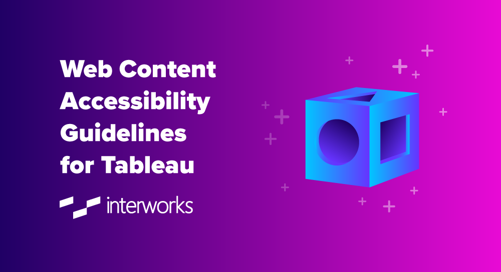 Web Content Accessibility Guidelines for Tableau