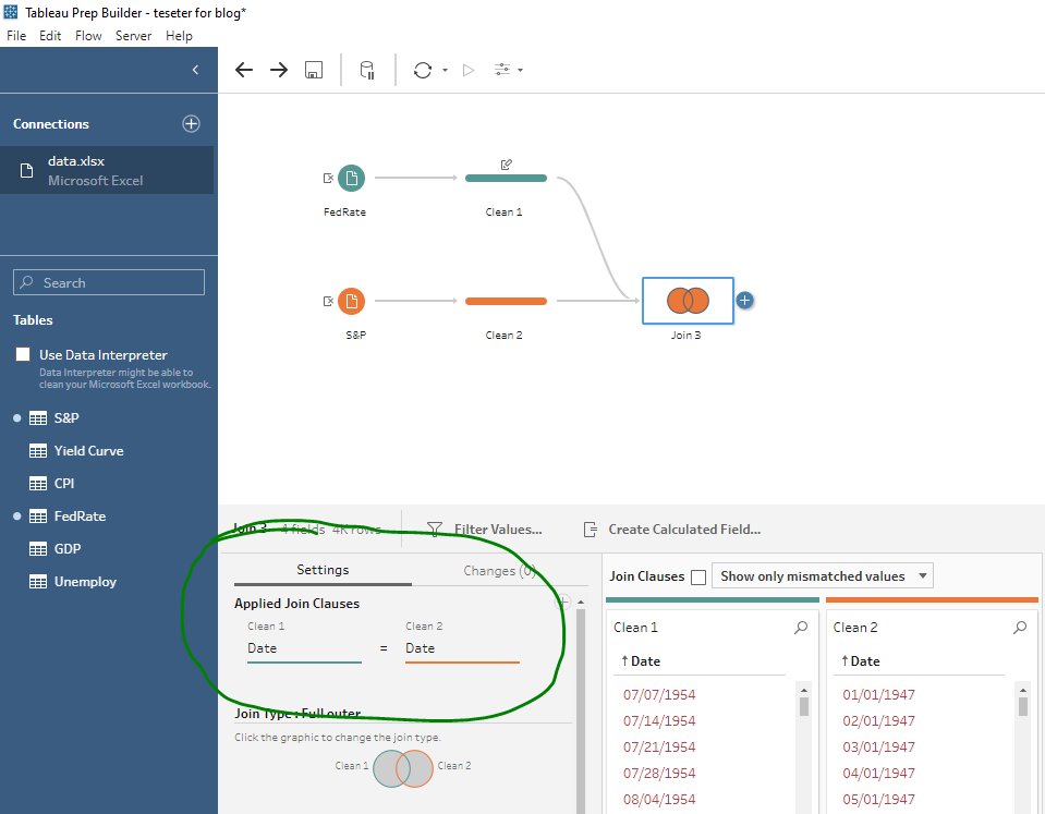 Edit join criteria in Tableau Prep