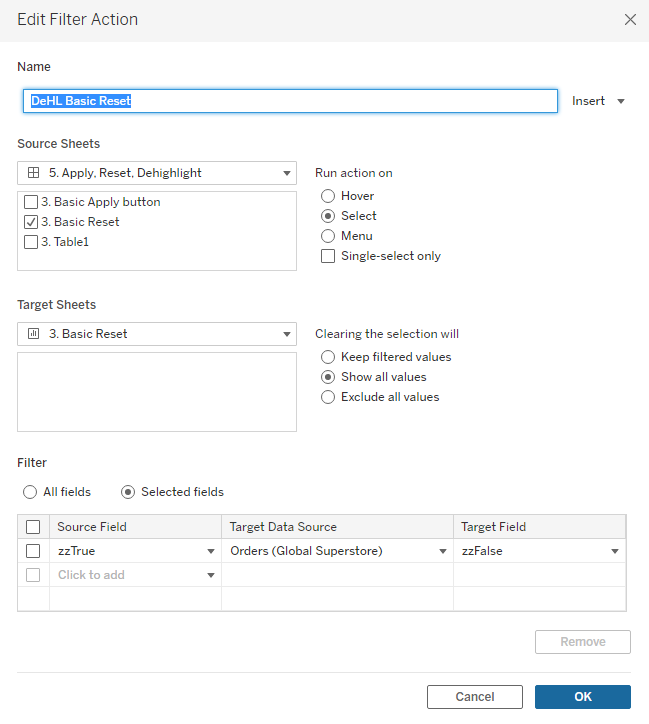 DeHL Basic Reset