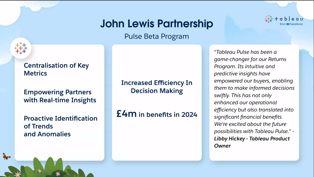 John Lewis Partnership information spread
