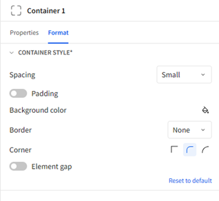 Container setup in Sigma