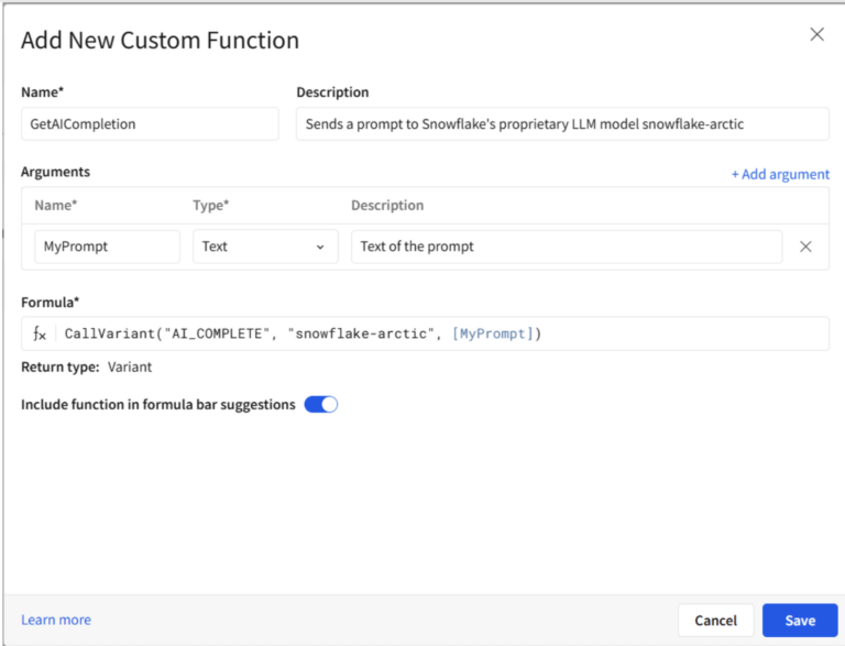 How To Run AI Queries From Snowflake in My Sigma Data App? - InterWorks