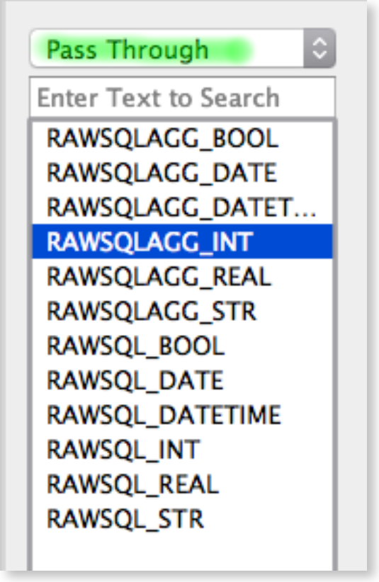 Tableau: SQL Pass Through calculation