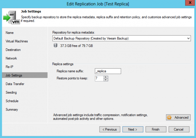 veeam backup jobs best practices