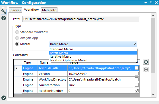 Workflow Configuration