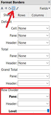 Tableau: Format Borders