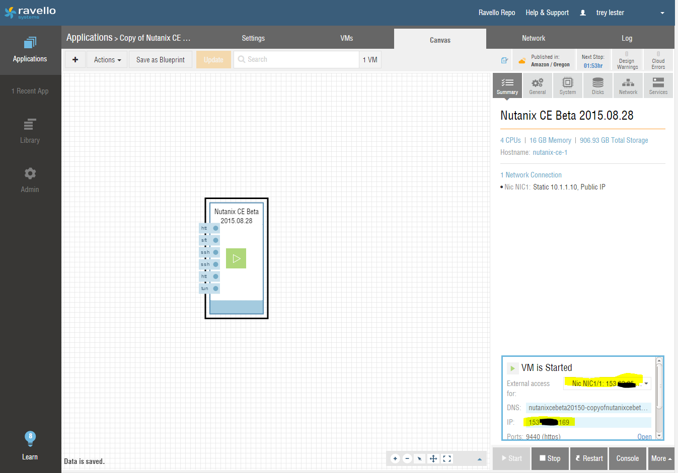 Ravello: Application summary