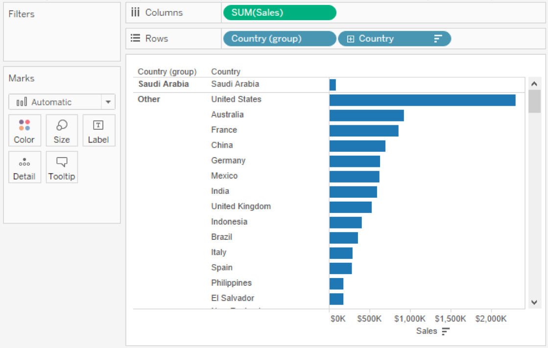 Questions from Tableau Training
