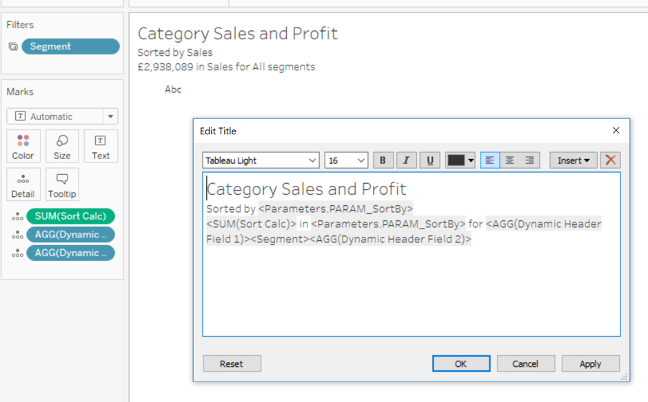 Adding Tooltips to Textboxes in Tableau