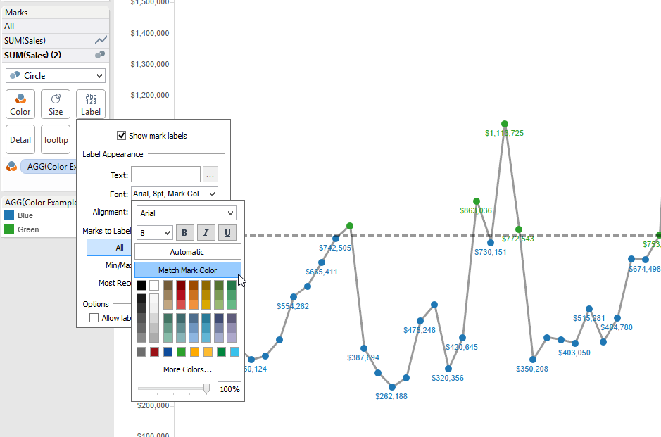 Questions from Tableau Training: Matching Mark Color | InterWorks