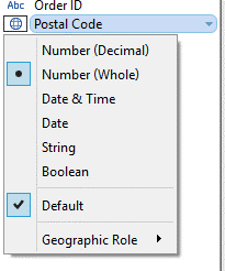 Tableau 9.2: Directly click icon