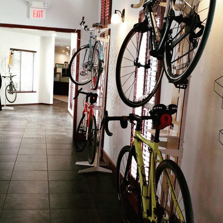 Bike racks at InterWorks