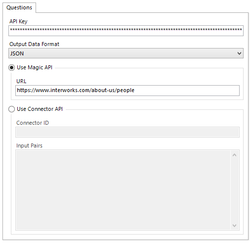 JSON dat in Alteryx Module