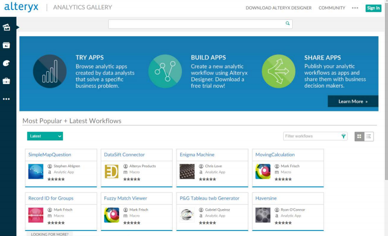 Alteryx Analytics Gallery