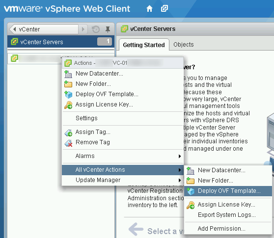 unable to import ovf vmware