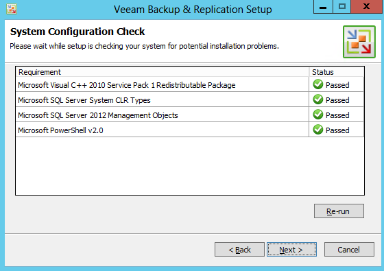 Please check your configuration. Veeam Backup & Replication. Veeam Backup & Replication community Edition. Veeam one Setup.