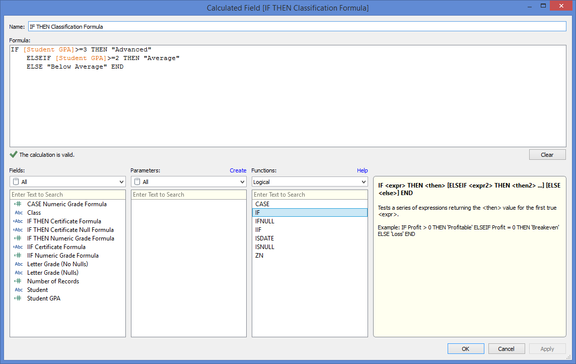 Nested If Or Statement Tableau