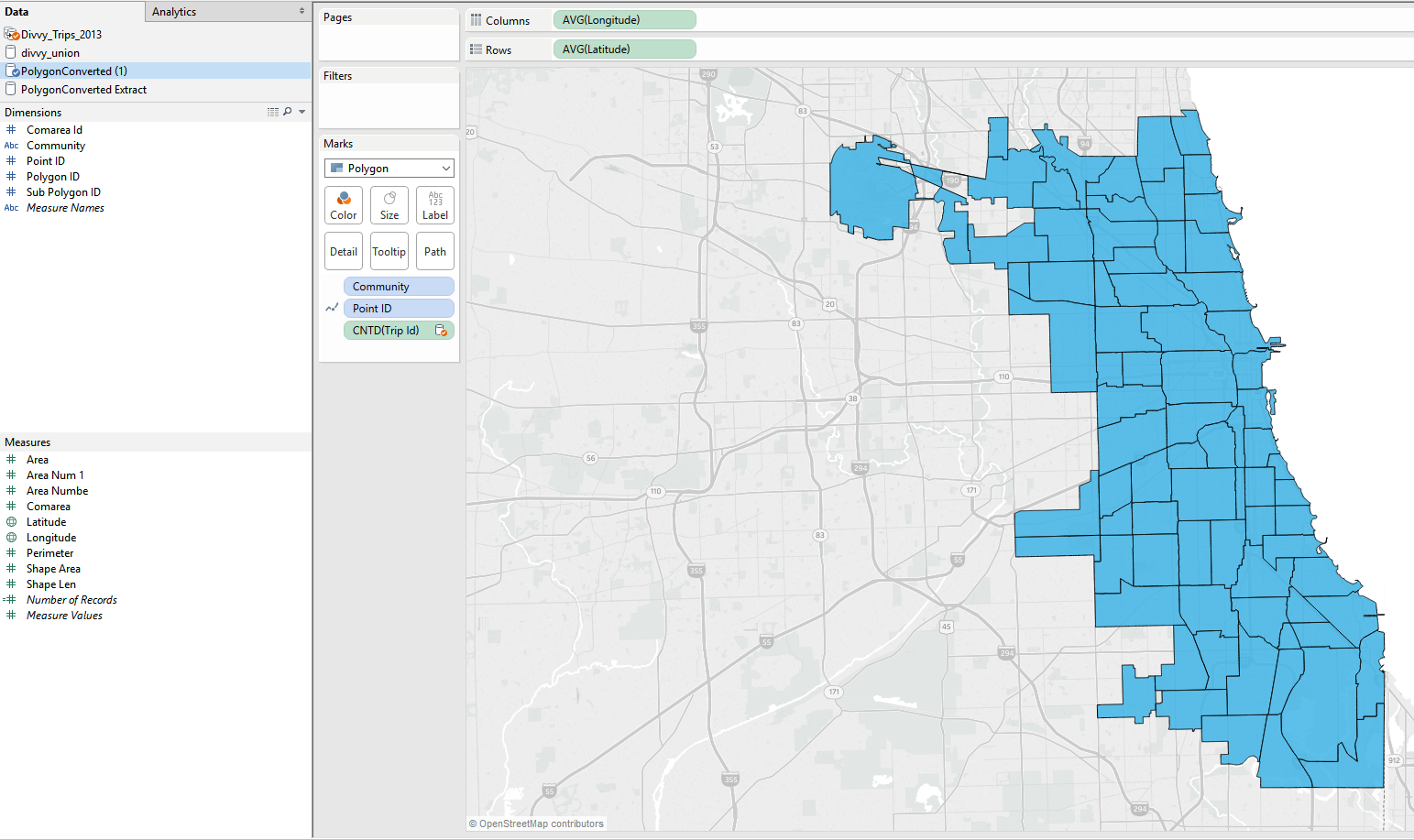 Shaping the data in Tableau