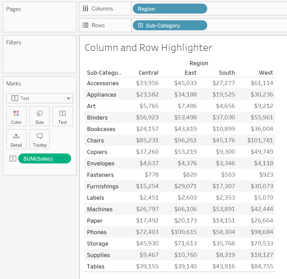 Questions from Tableau Training Colouring Specific Columns and