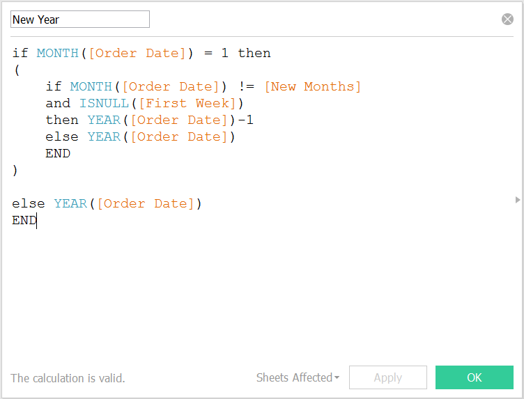 Dynamic Fiscal Calendars in Tableau: Previous Year Days Calc