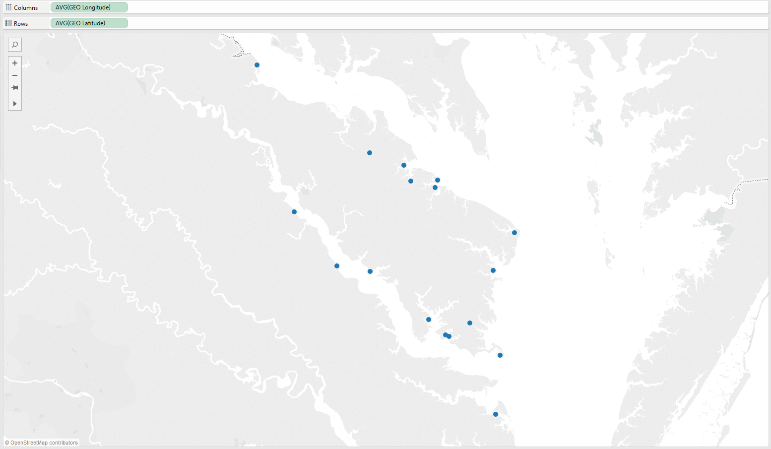 Tableau Addresses Map