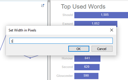 Tableau Set container width