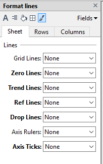 Tableau Format lines