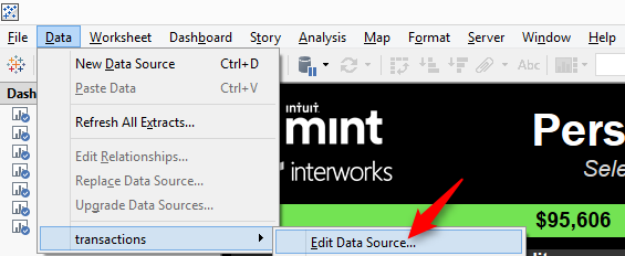 Edit Data Source