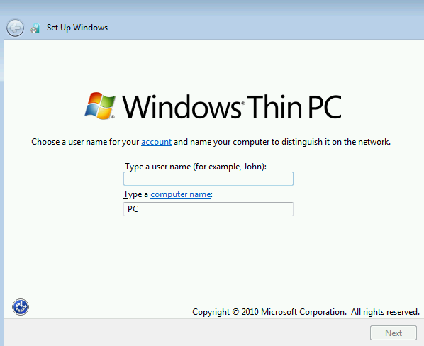 Windows Thin PC