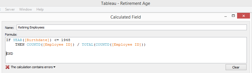 Calculated Field