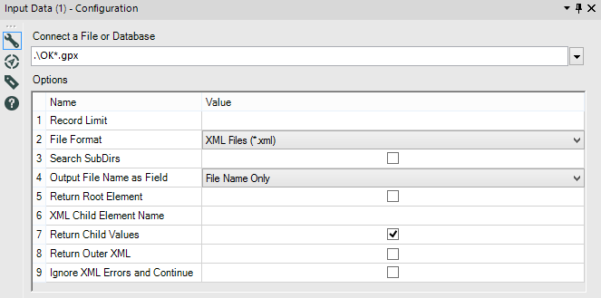 Alteryx Input Data