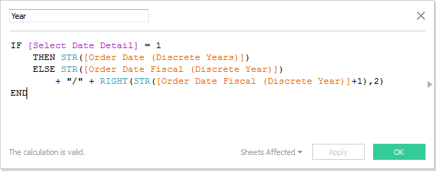 Calculated field