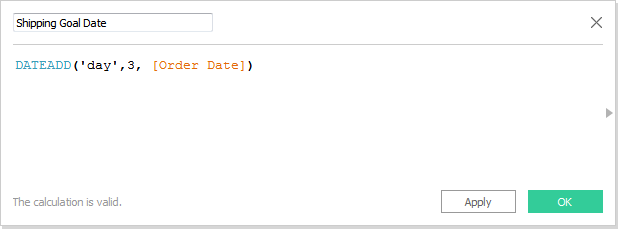 Shipping Goal Date calc