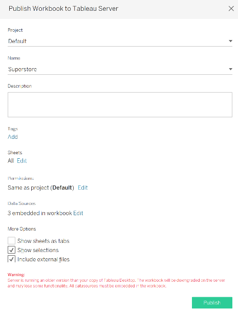 Figure 4: Desktop-Server compatibility.