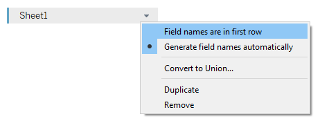 Generate field names automatically
