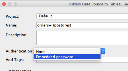 Embedded password