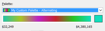 Psychedelic color palette