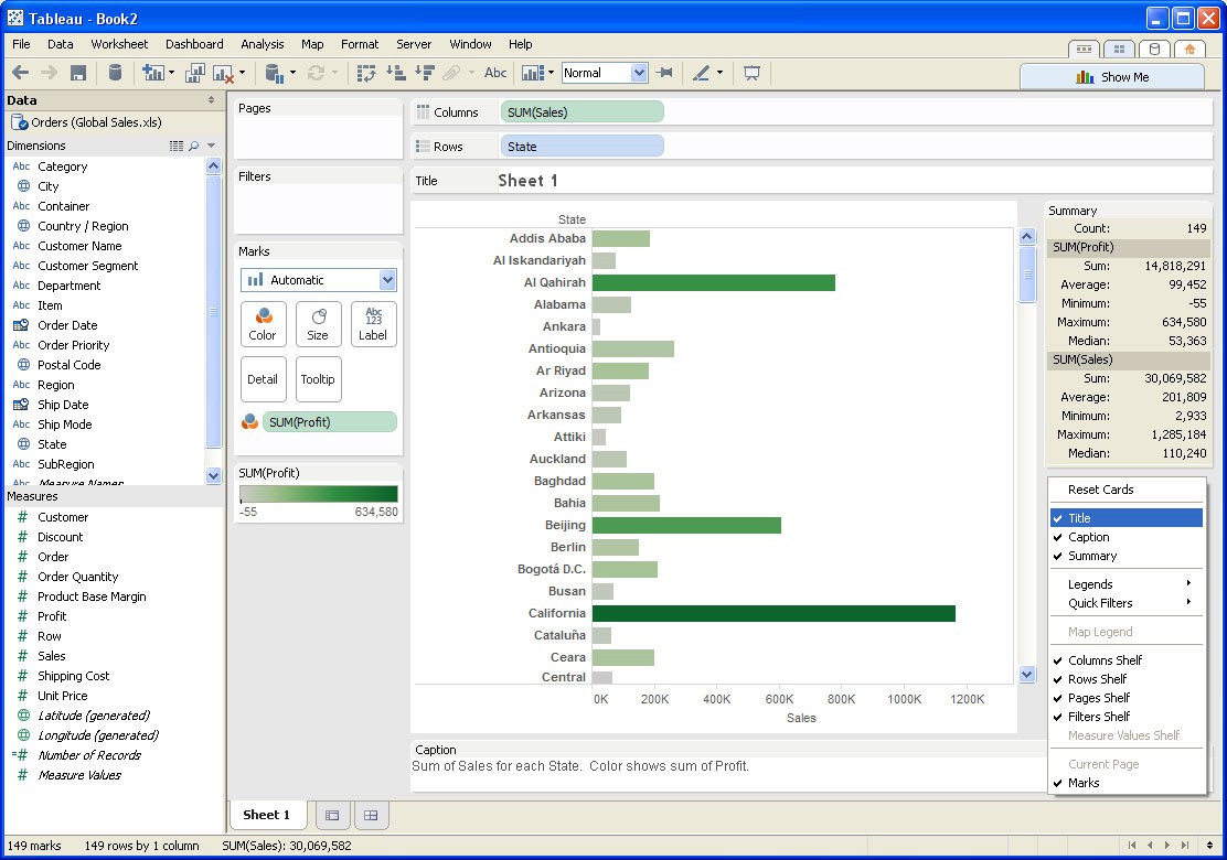 Tableau Add Title To Chart