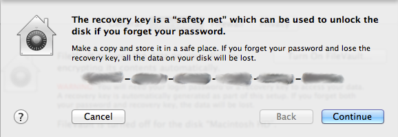 FileVault Recover Key