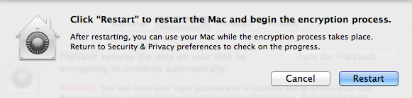 FileVault Restart