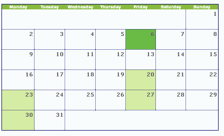 Calendar Chart In Tableau