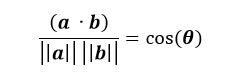 Euclidean dot product formula
