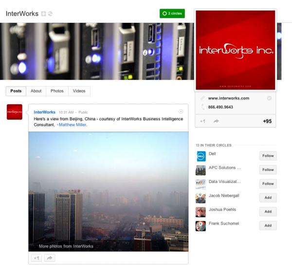 Official InterWorks Google+ Page