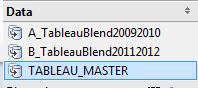 Data view - TABLEAU_MASTER