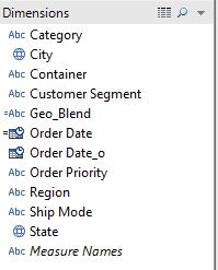 Step 1: Primary TDE - Dimensions