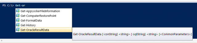 Get-OracleResultData