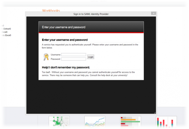 SAML in Tableau Desktop