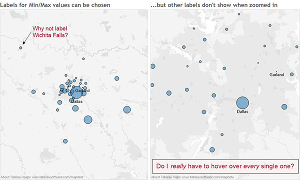 Typical Map Label solutions