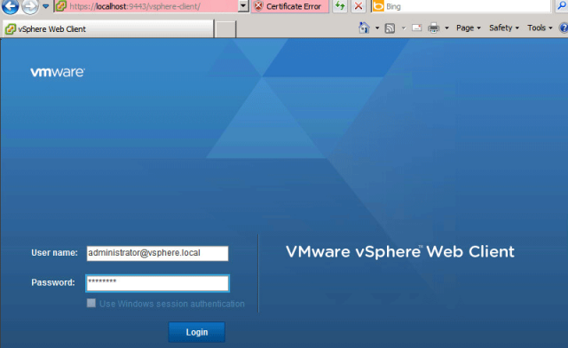 do i need vsphere client 6.5 to access vcenter 6.5