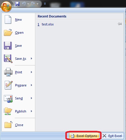 Solusi Excel 2007 There was a problem sending the command to the program 